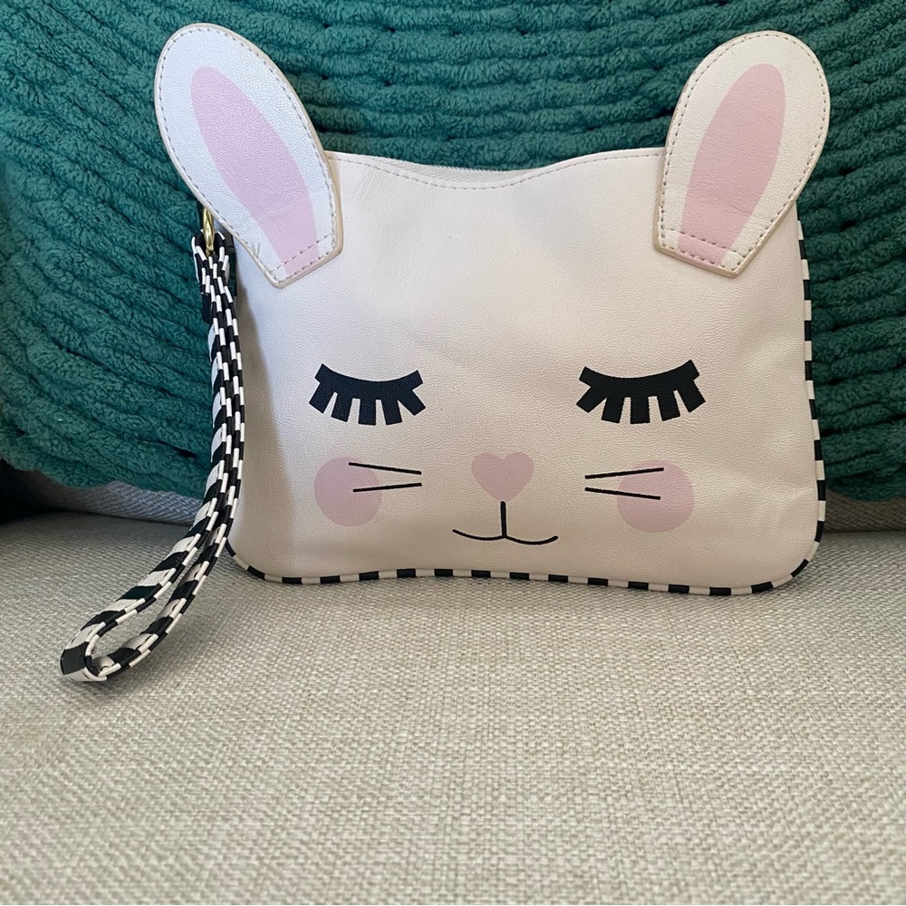 Betsey Johnson Black and White Wristlet